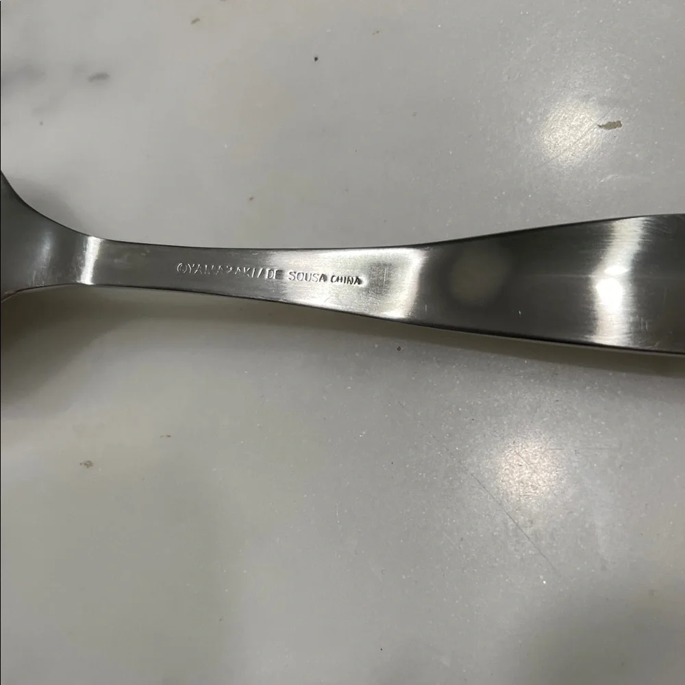 Yamazaki Solari Stainless Steel Serving Spoon and Fork Set